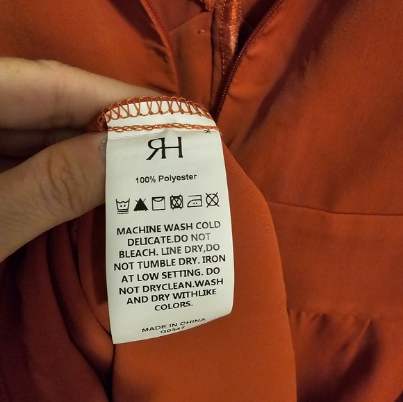 Rihoas Terracotta Long Sleeve Dress - Picture 6 of 6